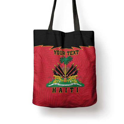 Personalized Afro-Haitians 1964 Tote Bag Coat Of Arms Flag Style
