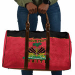 Personalized Afro-Haitians 1964 Travel Bag Coat Of Arms Flag Style