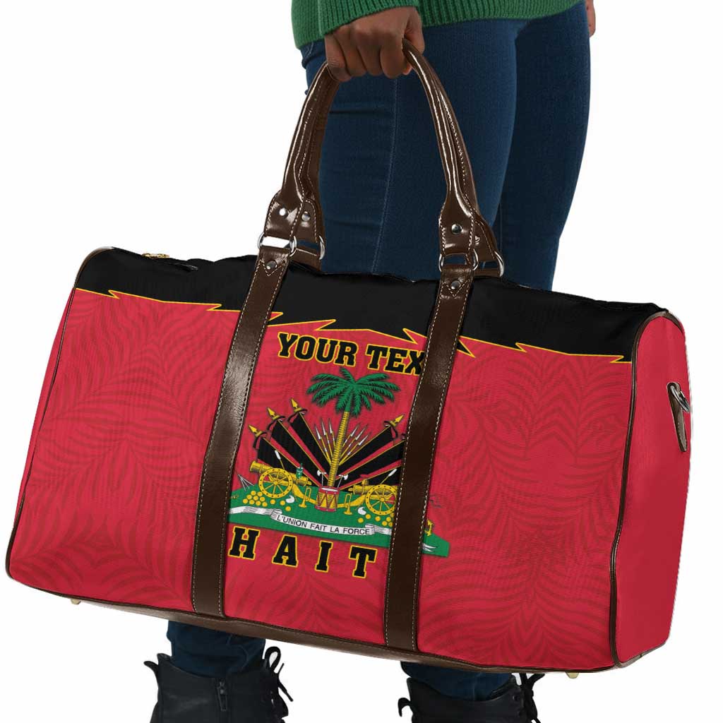 Personalized Afro-Haitians 1964 Travel Bag Coat Of Arms Flag Style