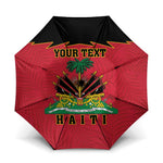 Personalized Afro-Haitians 1964 Umbrella Coat Of Arms Flag Style