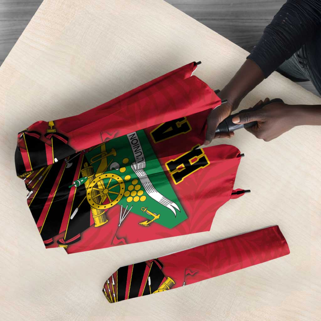 Personalized Afro-Haitians 1964 Umbrella Coat Of Arms Flag Style