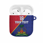 Custom Afro Haiti Football AirPods Case Les Grenadiers