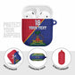 Custom Afro Haiti Football AirPods Case Les Grenadiers