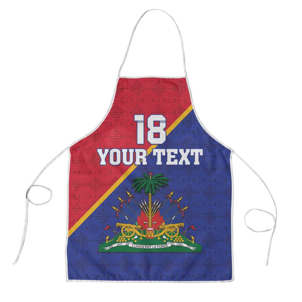 Custom Afro Haiti Football Apron Les Grenadiers