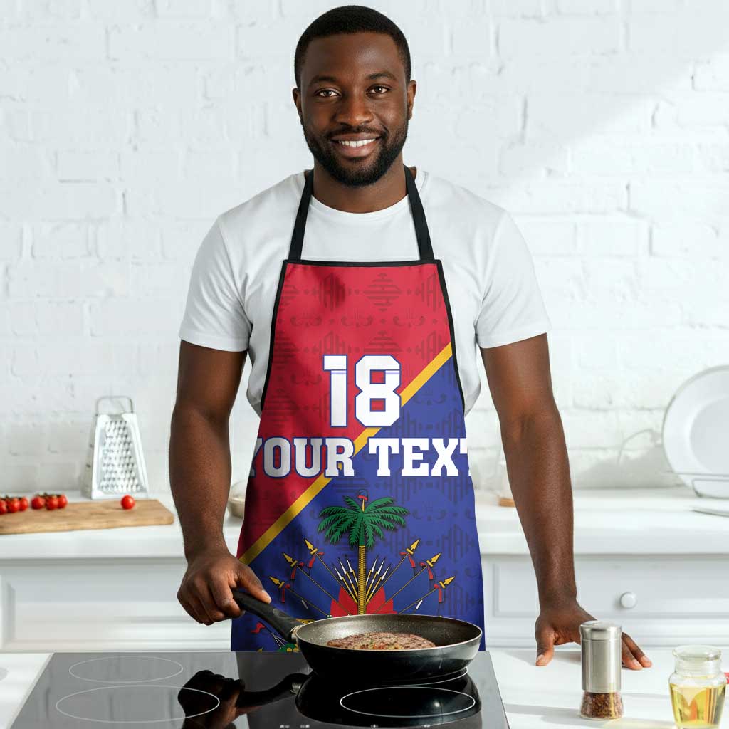 Custom Afro Haiti Football Apron Les Grenadiers