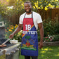 Custom Afro Haiti Football Apron Les Grenadiers