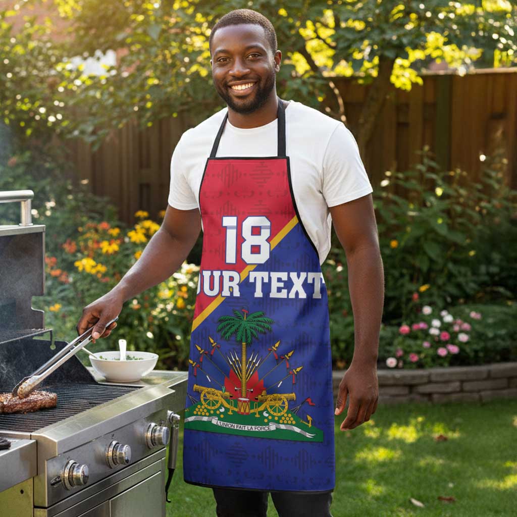 Custom Afro Haiti Football Apron Les Grenadiers