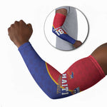 Custom Afro Haiti Football Arm Sleeves Les Grenadiers