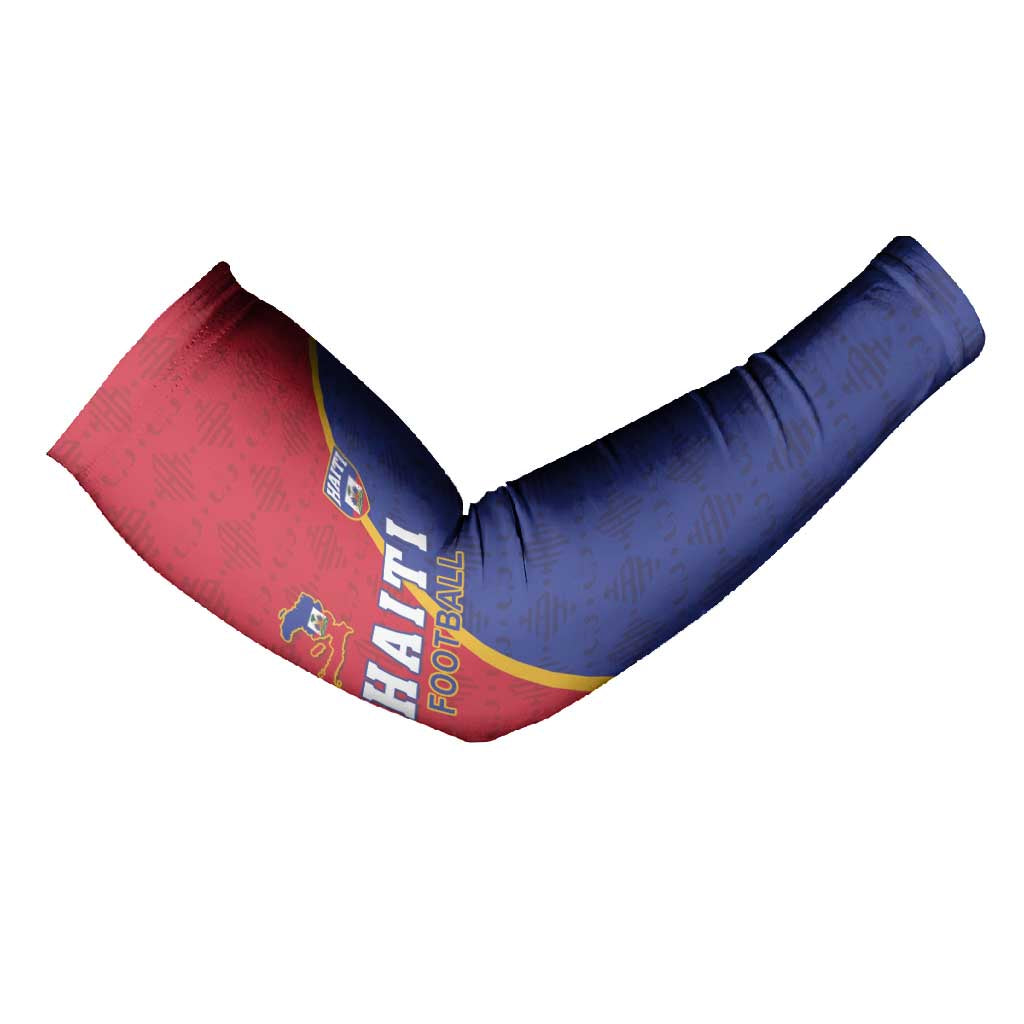 Custom Afro Haiti Football Arm Sleeves Les Grenadiers