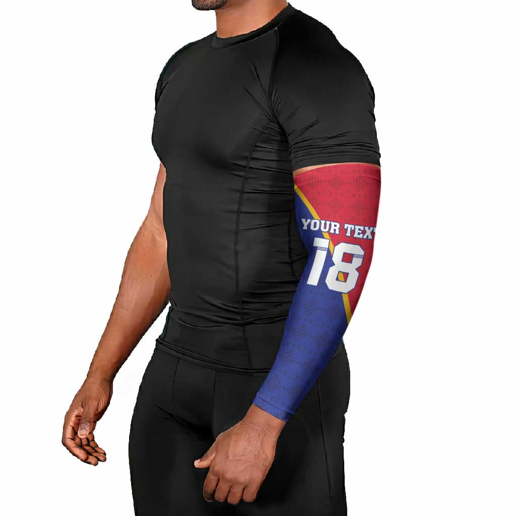 Custom Afro Haiti Football Arm Sleeves Les Grenadiers