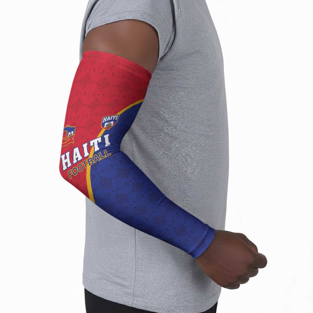 Custom Afro Haiti Football Arm Sleeves Les Grenadiers