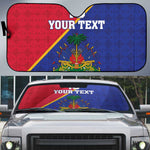 Custom Afro Haiti Football Auto Sun Shade Les Grenadiers