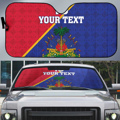 Custom Afro Haiti Football Auto Sun Shade Les Grenadiers
