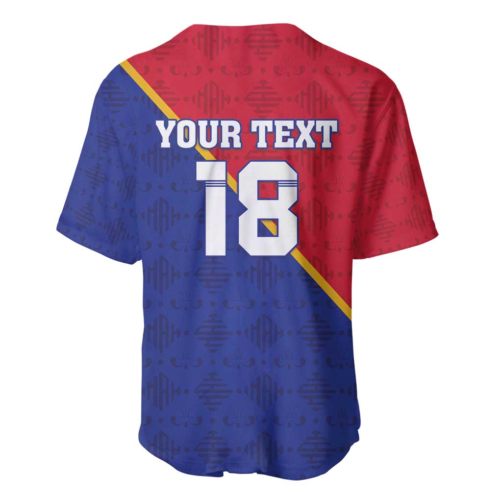 Custom Afro Haiti Football Baseball Jersey Les Grenadiers - African Pride