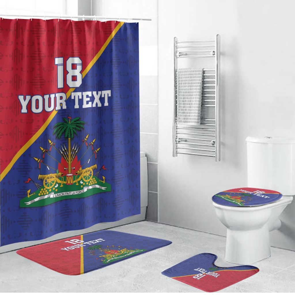 Custom Afro Haiti Football Bathroom Set Les Grenadiers