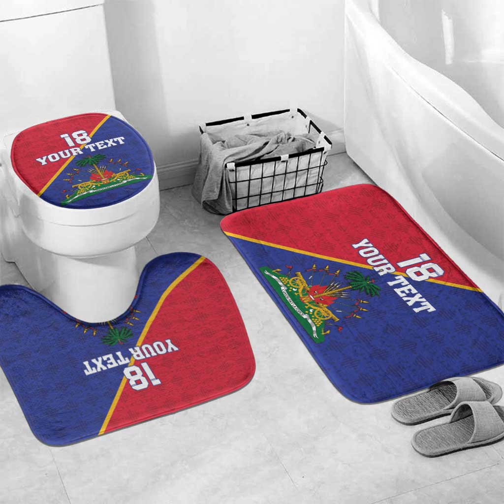 Custom Afro Haiti Football Bathroom Set Les Grenadiers