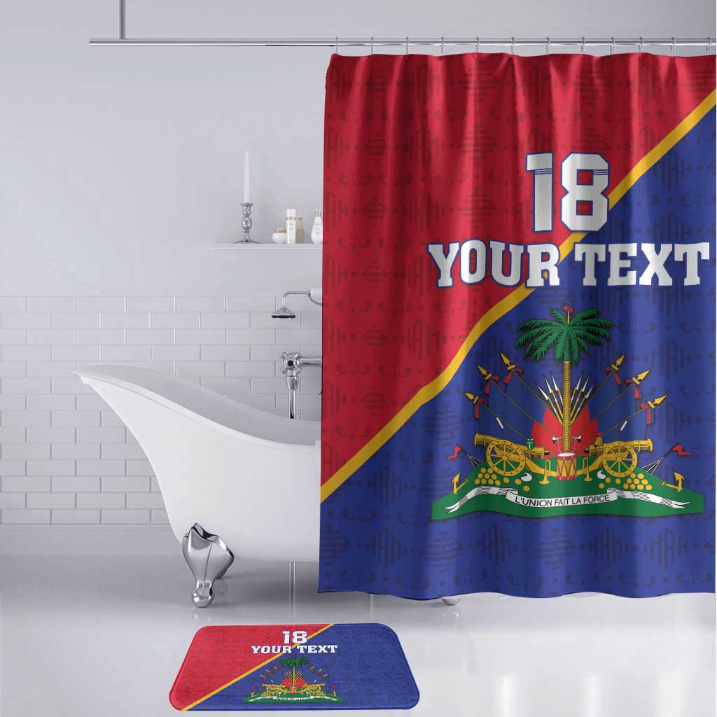 Custom Afro Haiti Football Bathroom Set Les Grenadiers