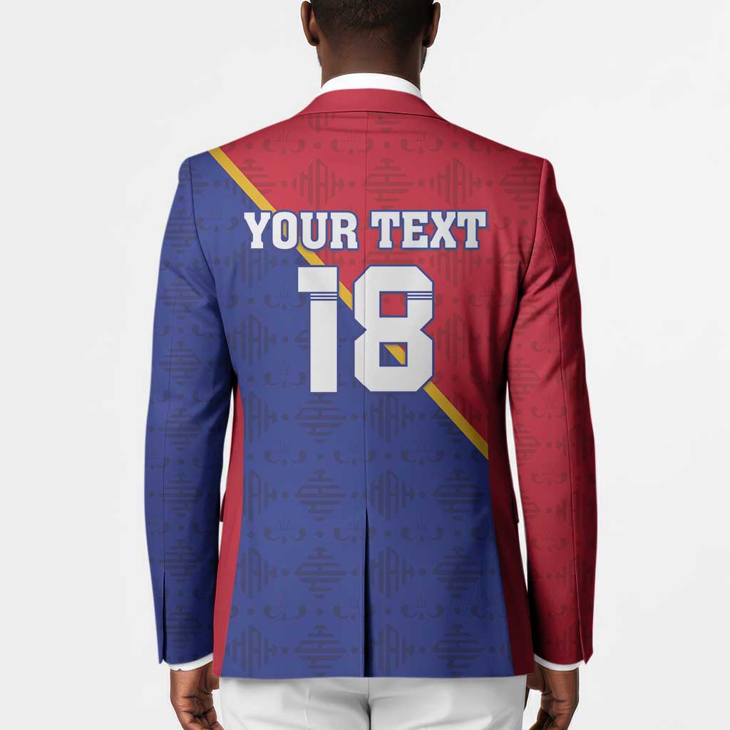 Custom Afro Haiti Football Blazer Les Grenadiers