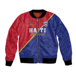 Custom Afro Haiti Football Bomber Jacket Les Grenadiers - African Pride