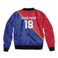 Custom Afro Haiti Football Bomber Jacket Les Grenadiers - African Pride