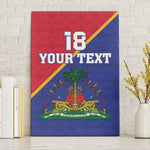 Custom Afro Haiti Football Canvas Wall Art Les Grenadiers - African Pride