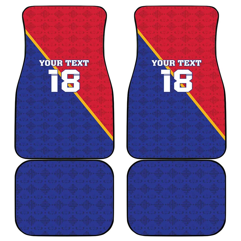 Custom Afro Haiti Football Car Mats Les Grenadiers - African Pride