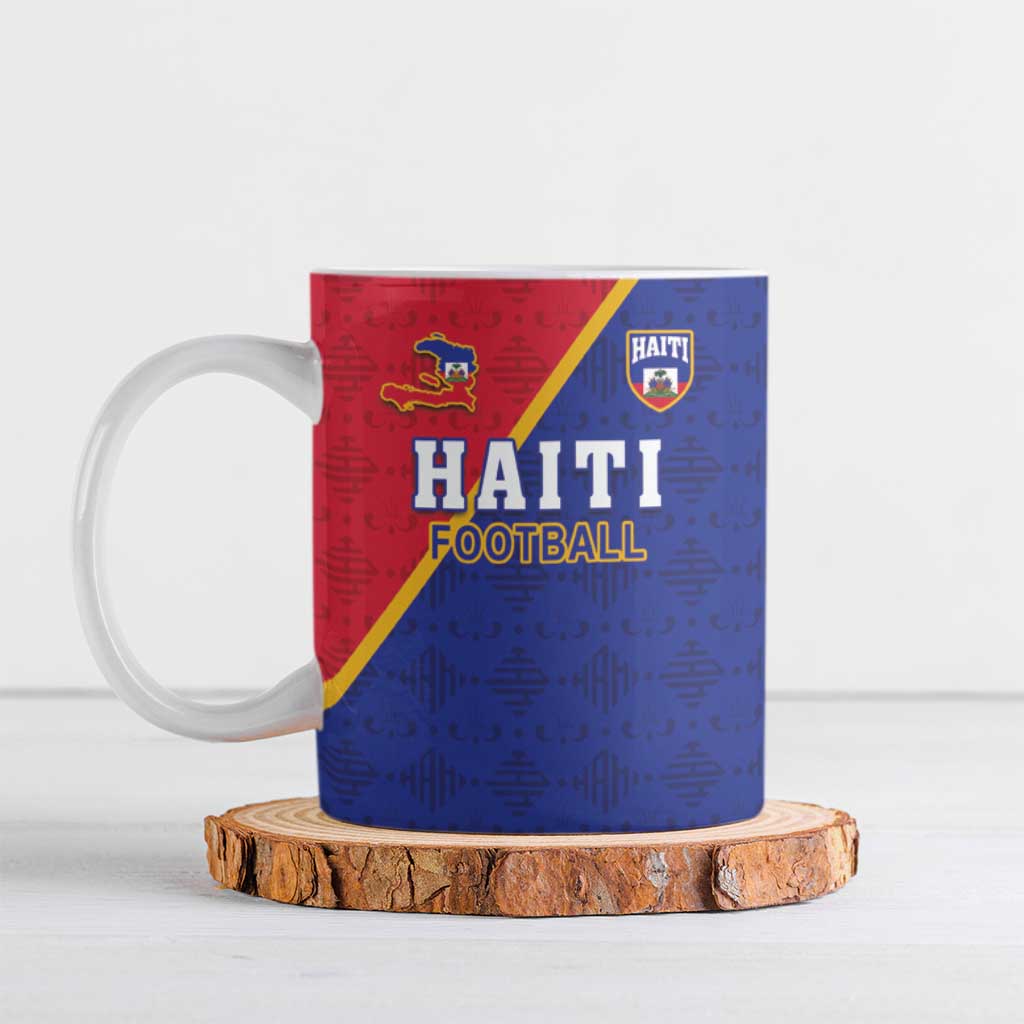 Custom Afro Haiti Football Ceramic Mug Les Grenadiers