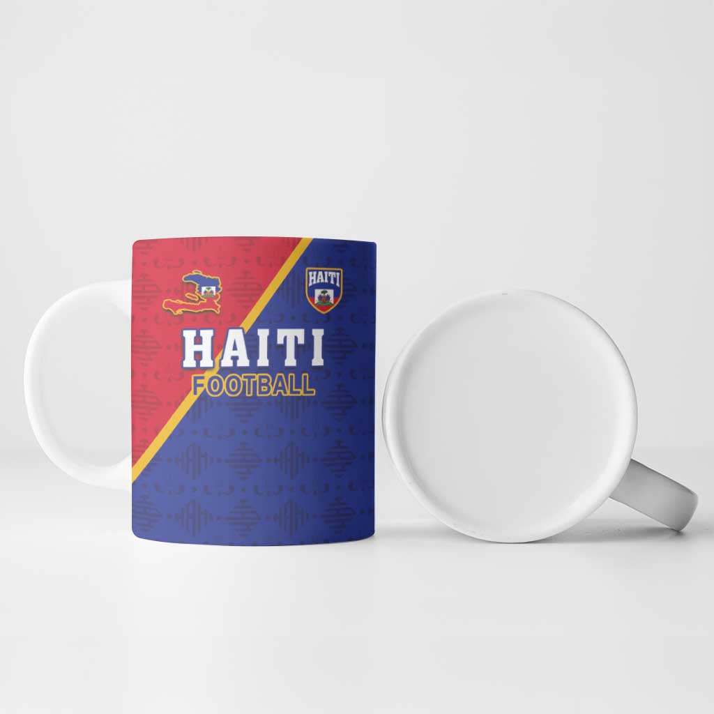 Custom Afro Haiti Football Ceramic Mug Les Grenadiers