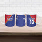 Custom Afro Haiti Football Ceramic Mug Les Grenadiers