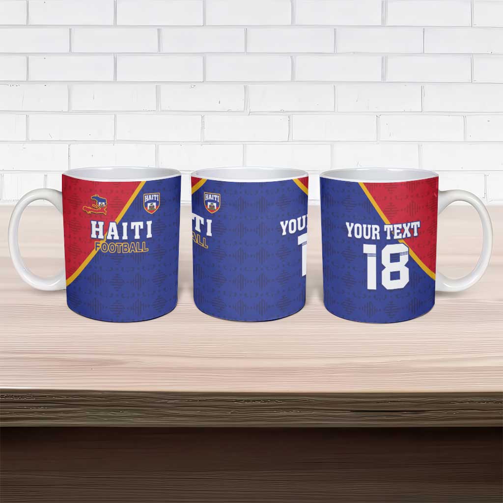 Custom Afro Haiti Football Ceramic Mug Les Grenadiers