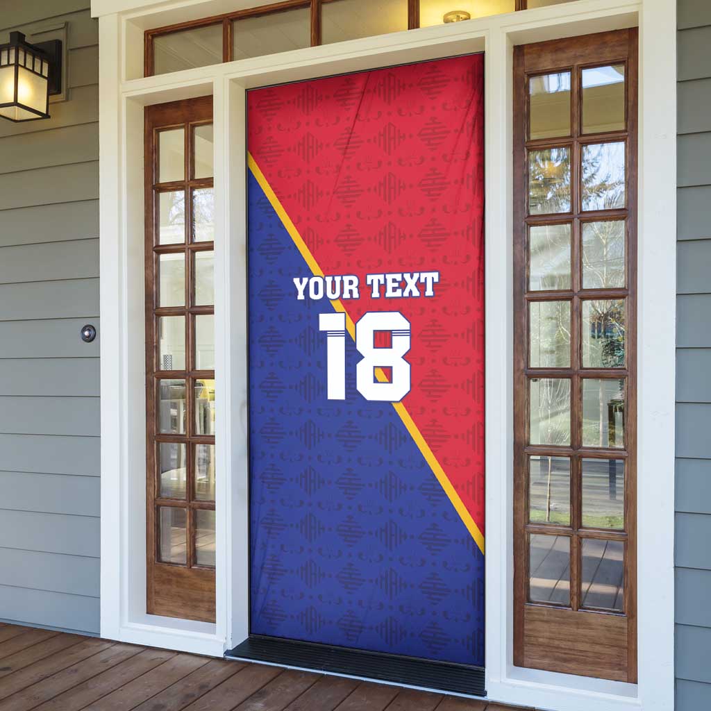 Custom Afro Haiti Football Door Cover Les Grenadiers