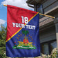 Custom Afro Haiti Football Garden Flag Les Grenadiers - African Pride