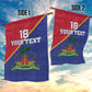 Custom Afro Haiti Football Garden Flag Les Grenadiers - African Pride