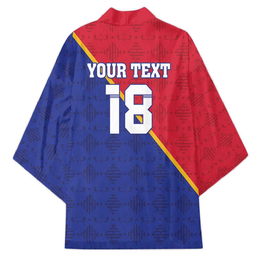 Custom Afro Haiti Football Kimono Les Grenadiers