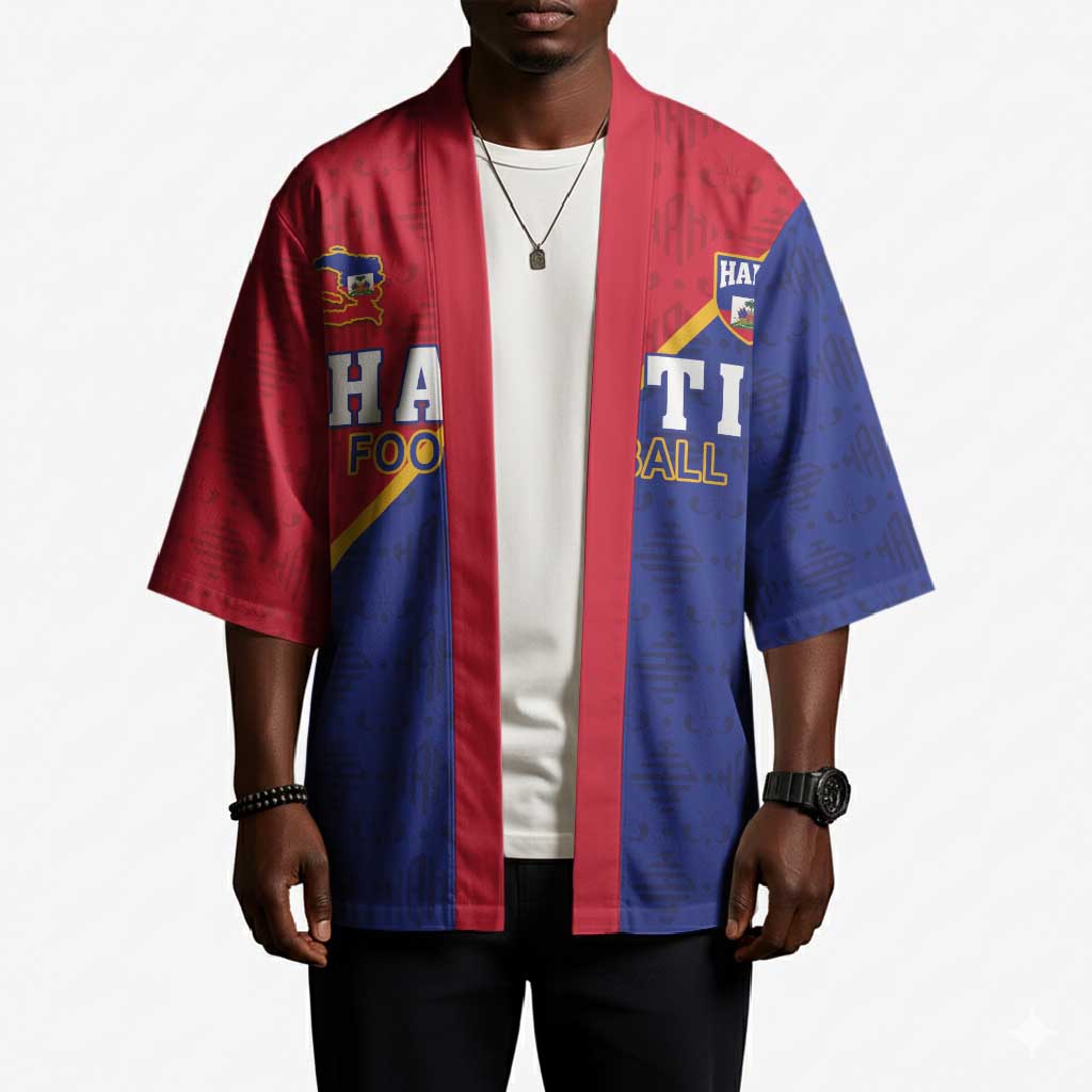 Custom Afro Haiti Football Kimono Les Grenadiers