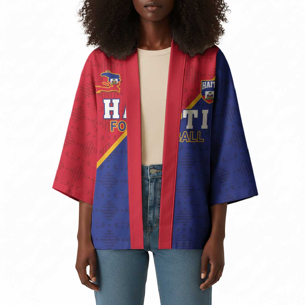 Custom Afro Haiti Football Kimono Les Grenadiers