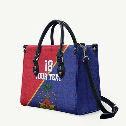 Custom Afro Haiti Football Leather Bag Les Grenadiers