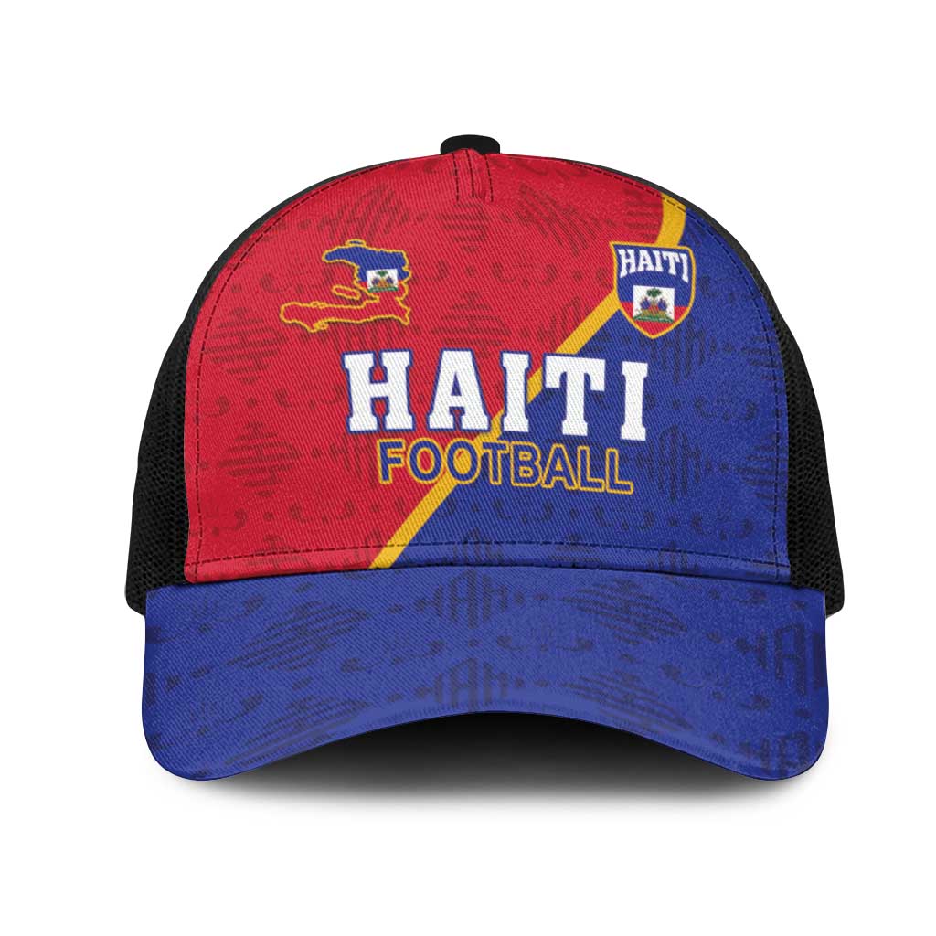 Afro Haiti Football Mesh Trucker Cap Les Grenadiers - African Pride
