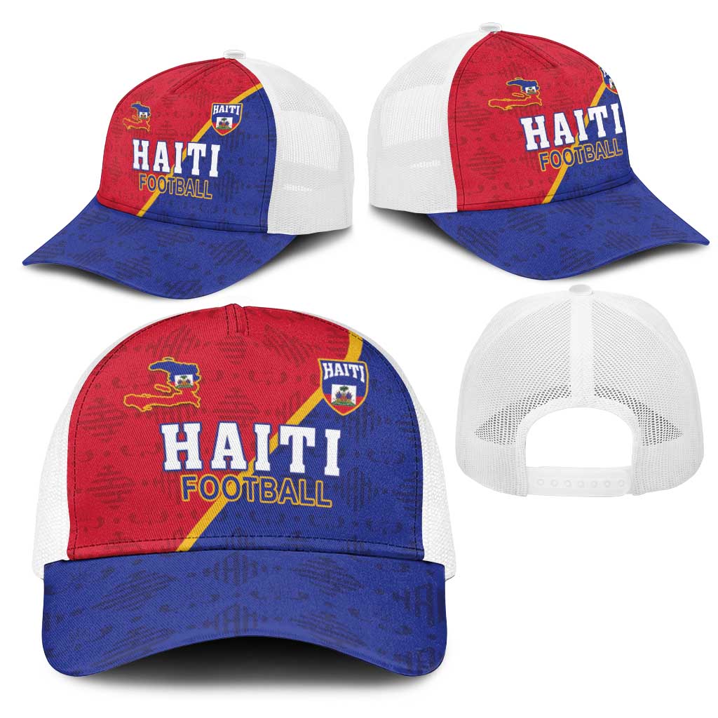 Afro Haiti Football Mesh Trucker Cap Les Grenadiers - African Pride