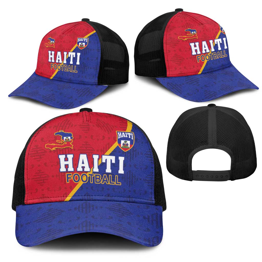 Afro Haiti Football Mesh Trucker Cap Les Grenadiers - African Pride