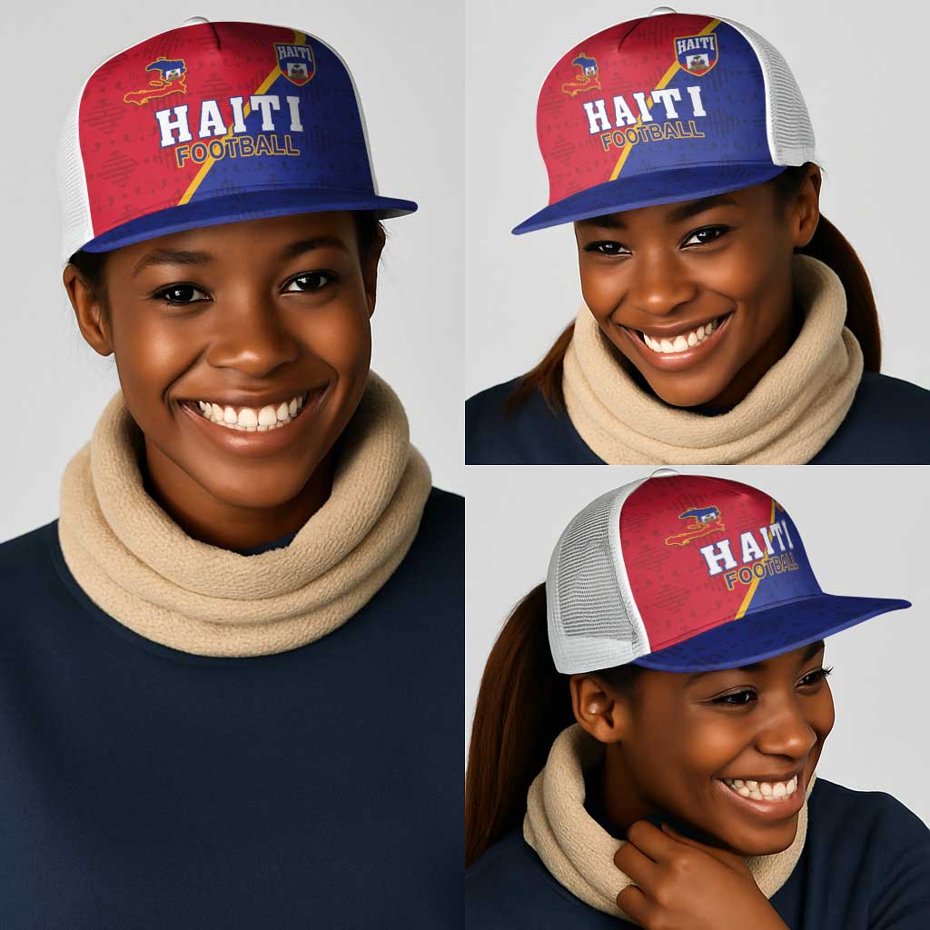 Afro Haiti Football Mesh Trucker Cap Les Grenadiers - African Pride