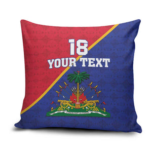 Custom Afro Haiti Football Pillow Cover Les Grenadiers