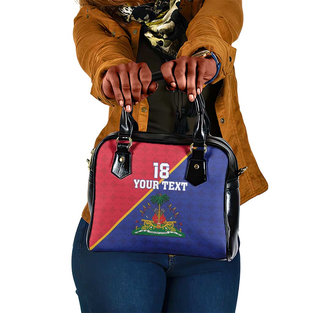 Custom Afro Haiti Football Shoulder Handbag Les Grenadiers - African Pride