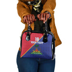 Custom Afro Haiti Football Shoulder Handbag Les Grenadiers - African Pride