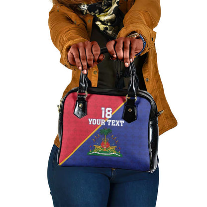 Custom Afro Haiti Football Shoulder Handbag Les Grenadiers - African Pride