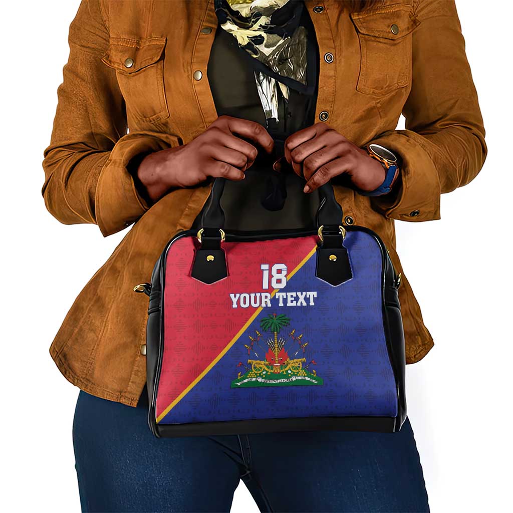 Custom Afro Haiti Football Shoulder Handbag Les Grenadiers - African Pride