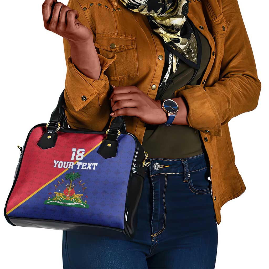 Custom Afro Haiti Football Shoulder Handbag Les Grenadiers - African Pride