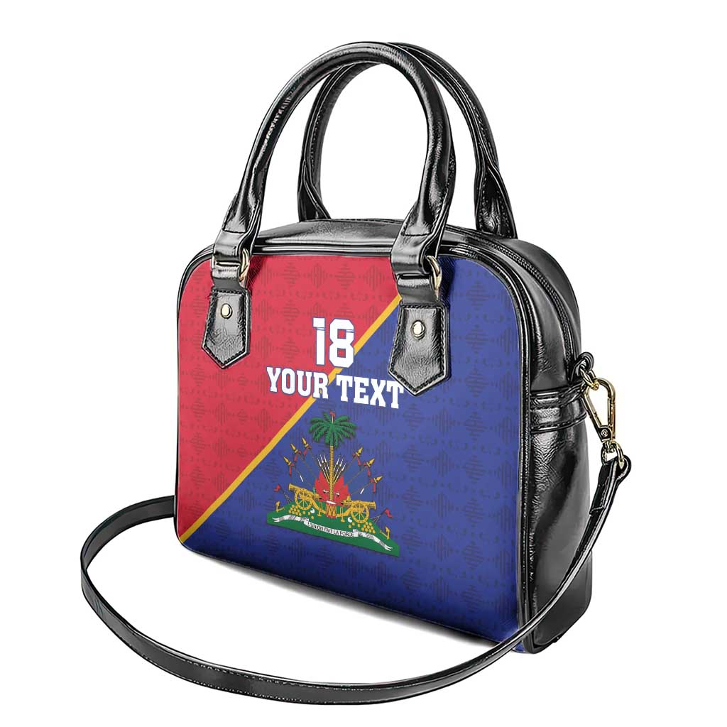 Custom Afro Haiti Football Shoulder Handbag Les Grenadiers - African Pride