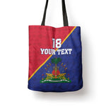 Custom Afro Haiti Football Tote Bag Les Grenadiers