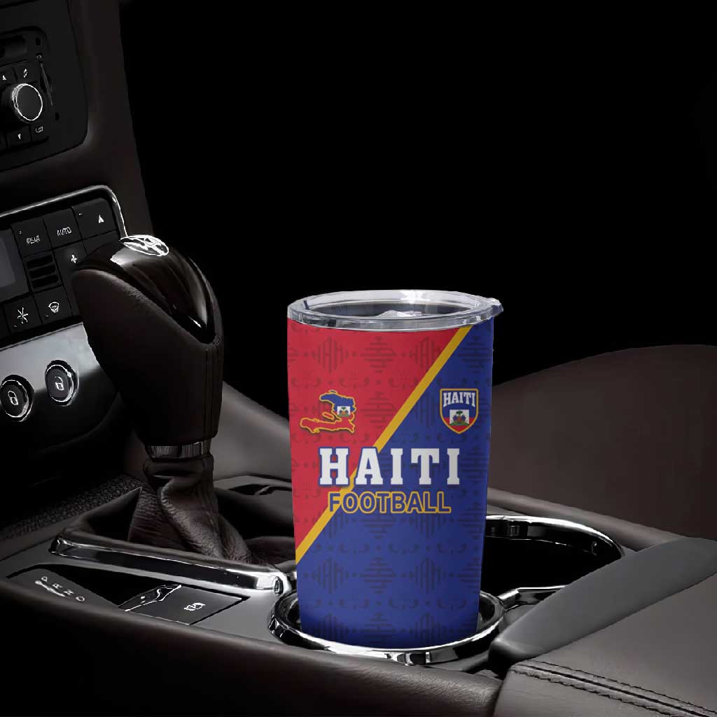 Custom Afro Haiti Football Tumbler Cup Les Grenadiers - African Pride
